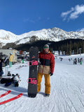 Justin wearing the On A Limb beanie at the ski slope (Arapahoe basin) in Colorado