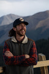 David at Independence Pass in Colorado wearing an On A Limb hat